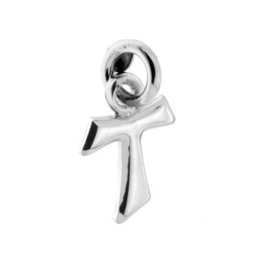 Ciondolo Croce Tao mm 16 in ARGENTO 925 in ARGENTO 925 Galvanica Rodio