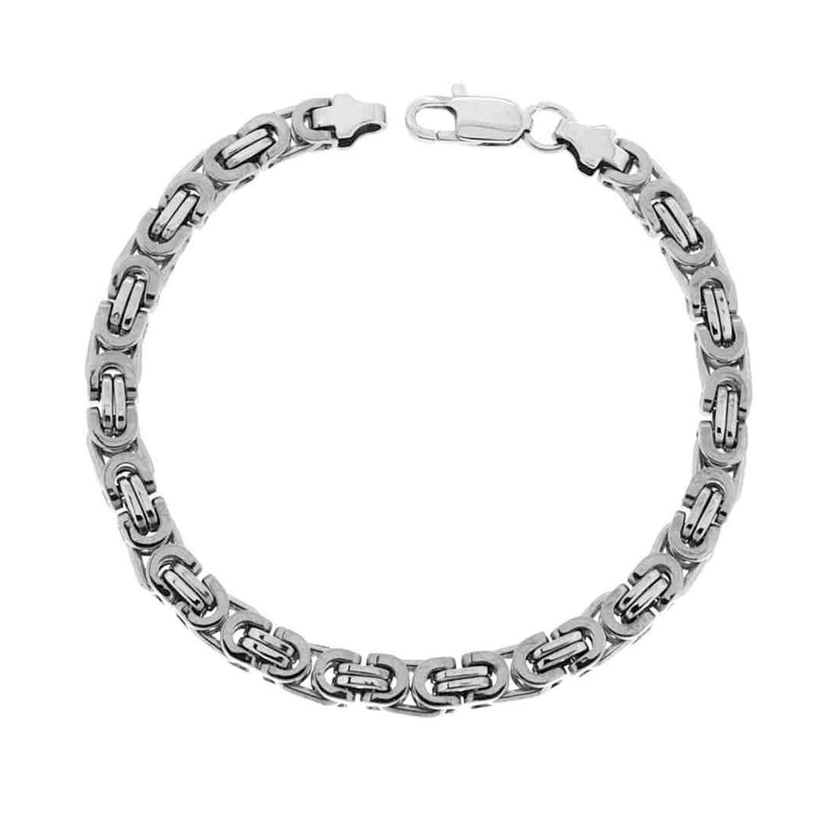 Bracciale Catena Bizantina mm 6.7 in ACCIAIO