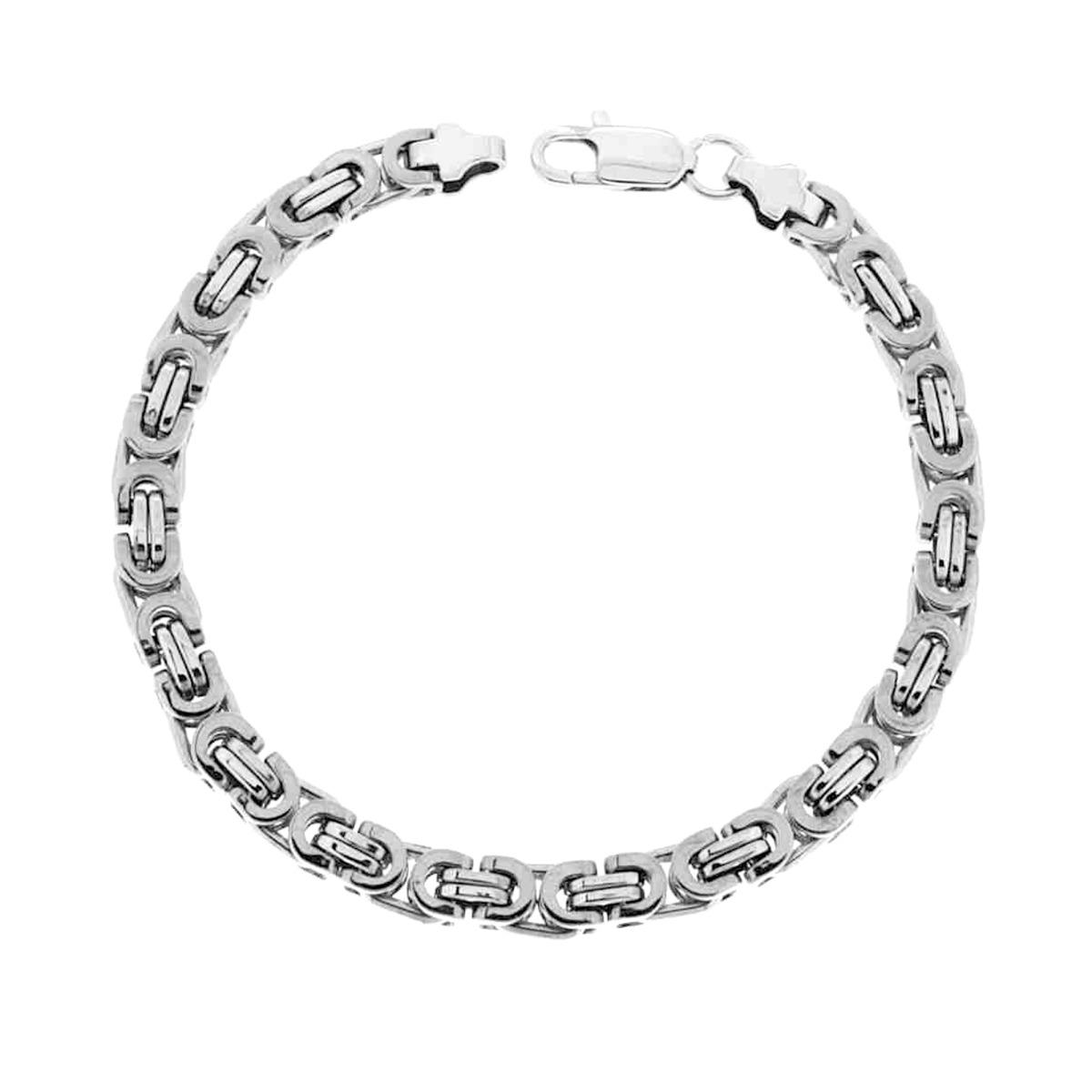 Bracciale Catena Bizantina mm 6.7 in ACCIAIO