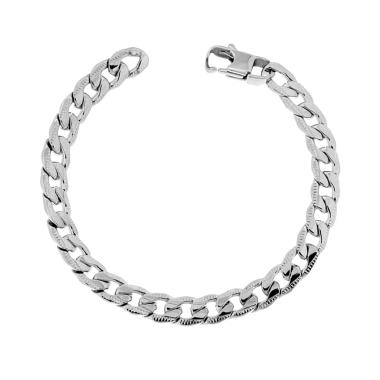 Bracciale Catena Grumetta mm 8,5 in ACCIAIO