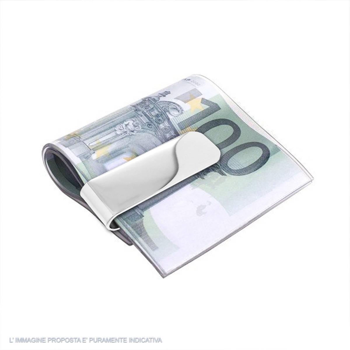 Fermasoldi con Superficie Piatta in ACCIAIO