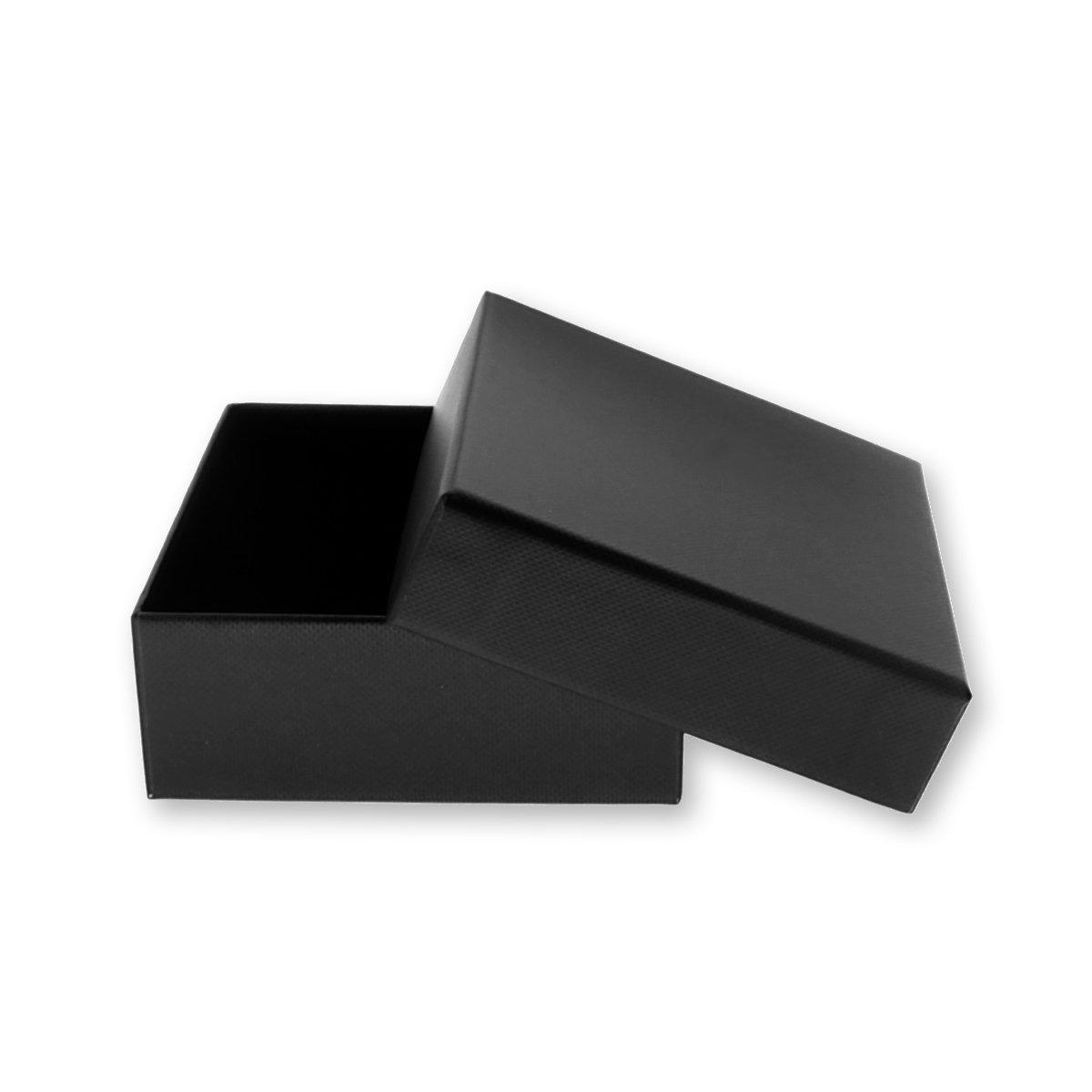 Astuccio multiuso per Gioielli cm 9,7 x 9,7 h 4 colore Nero con Shopper inclusa