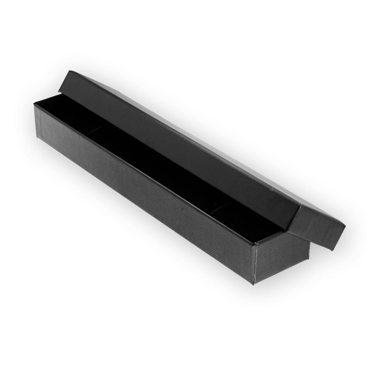 Astuccio bracciale per Gioielli cm 4,7 x 22,3 h 3,0 colore Nero con Shopper inclusa