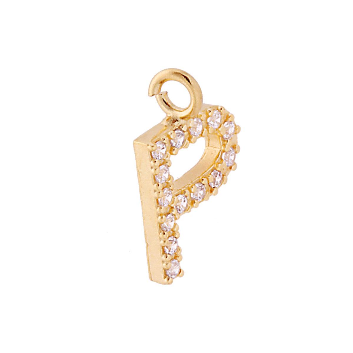 COLLANA CON CIONDOLO LETTERA INIZIALE C IN ARGENTO RODIATO ORO BIANCO E Zirconi Taglio Brillanate