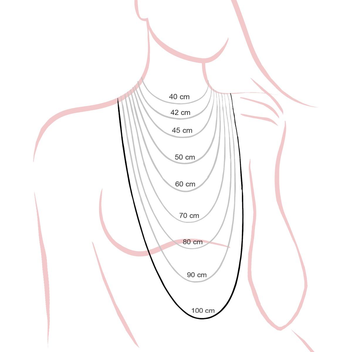 Catena Corda Diamantata 030 sezione mm 1.4 lunghezza cm 100 in ARGENTO 925 Galvanica Rodio