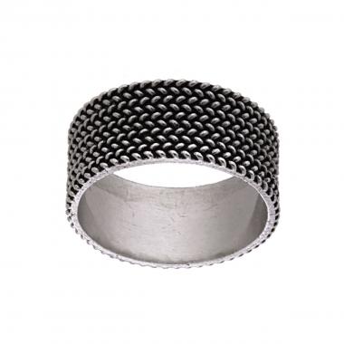 anello quadrato argento 925 pallinato pallini anello uomo regolabile ball ring 