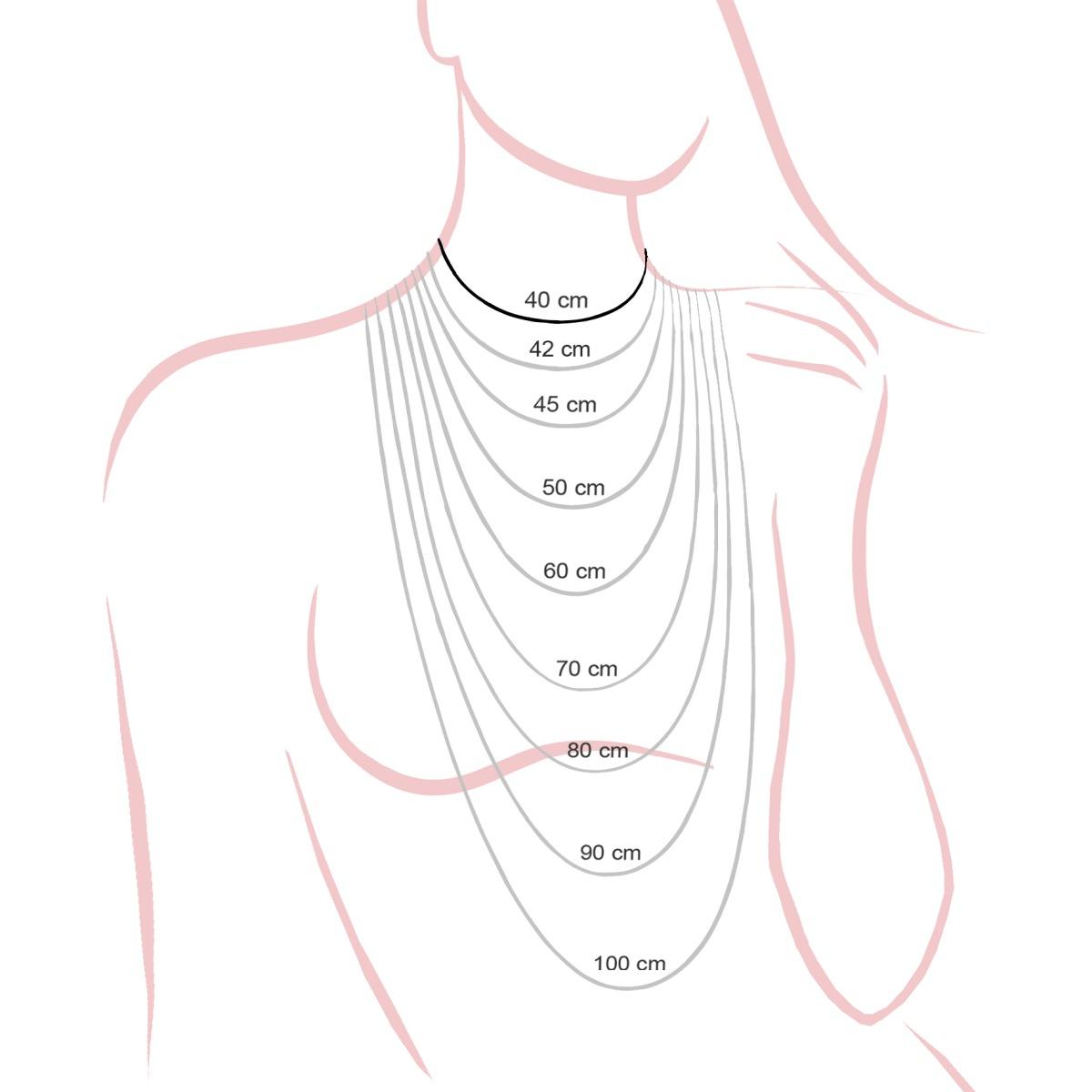 Catena Veneziana Diamantata 015 sezione mm 0.8 lunghezza cm 40 in ARGENTO 925