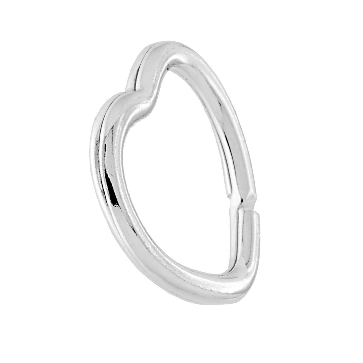 Semilavorato Brise Cuore per Portachiavi mm 30 in ARGENTO 925