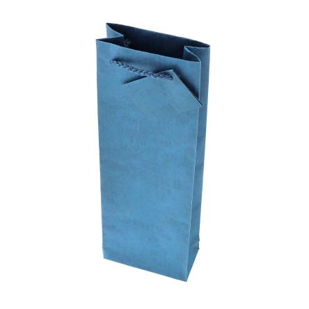 Shopper Multiuso in Cartoncino cm 8 x 4 h 28 colore Blu con Cordoncino