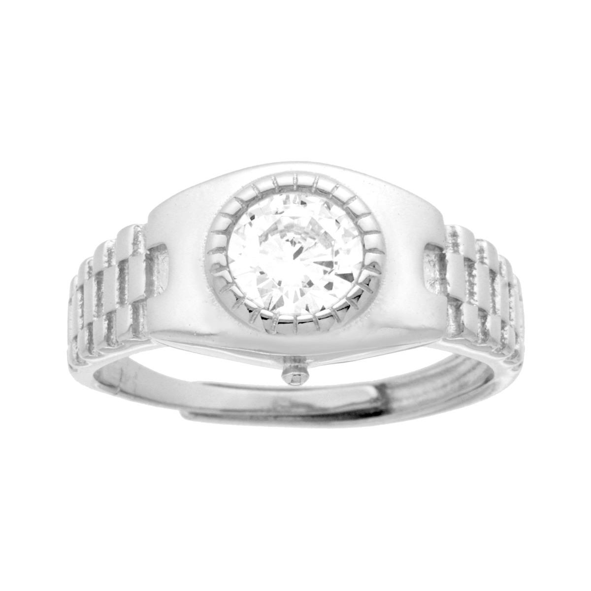 Tuscany Silver Collana In Argento 925 Con Pendente Goccia In Zircone Bianco - Regolabile 41-46 Cm