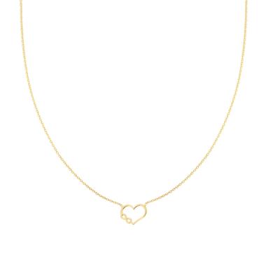 Collana Catena Forzatina Diamantata con Cuore e Infinito in ARGENTO 925 Galvanica Oro