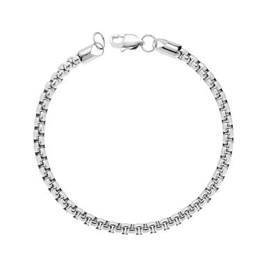 Bracciale Catena Veneziana Tonda in ACCIAIO