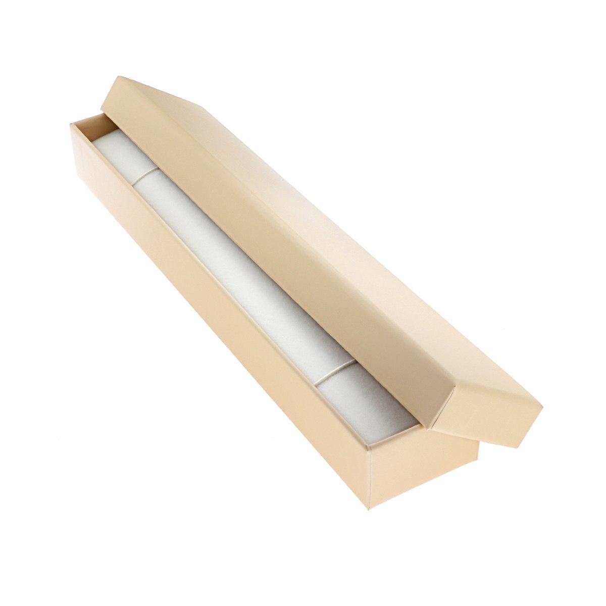 Astuccio per Bracciale cm 4,7 x 23 h 2,9 colore Cipria con Shopper inclusa