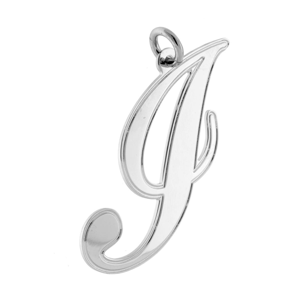 Ciondolo Lettera Iniziale Nome in Corsivo in ACCIAIO