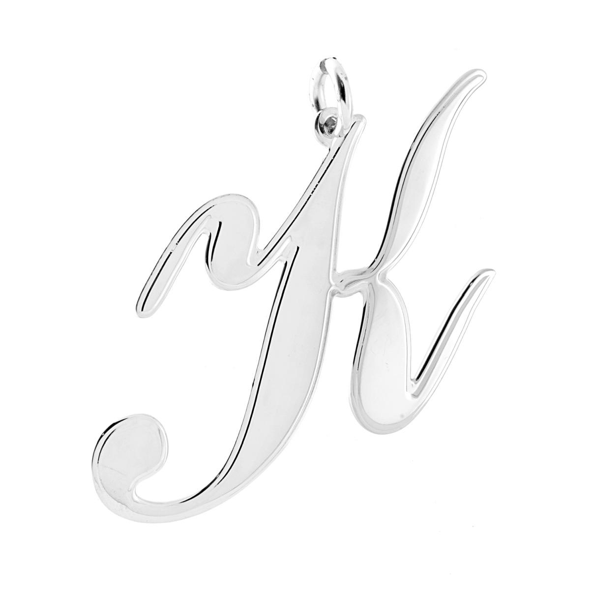 Ciondolo Lettera Iniziale Nome in Corsivo in ACCIAIO