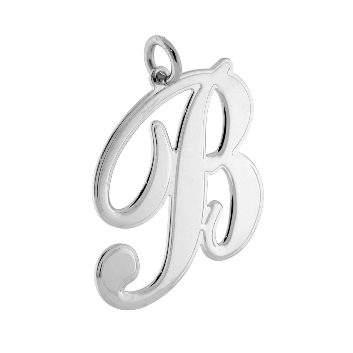 Ciondolo Lettera Iniziale Nome in Corsivo in ACCIAIO