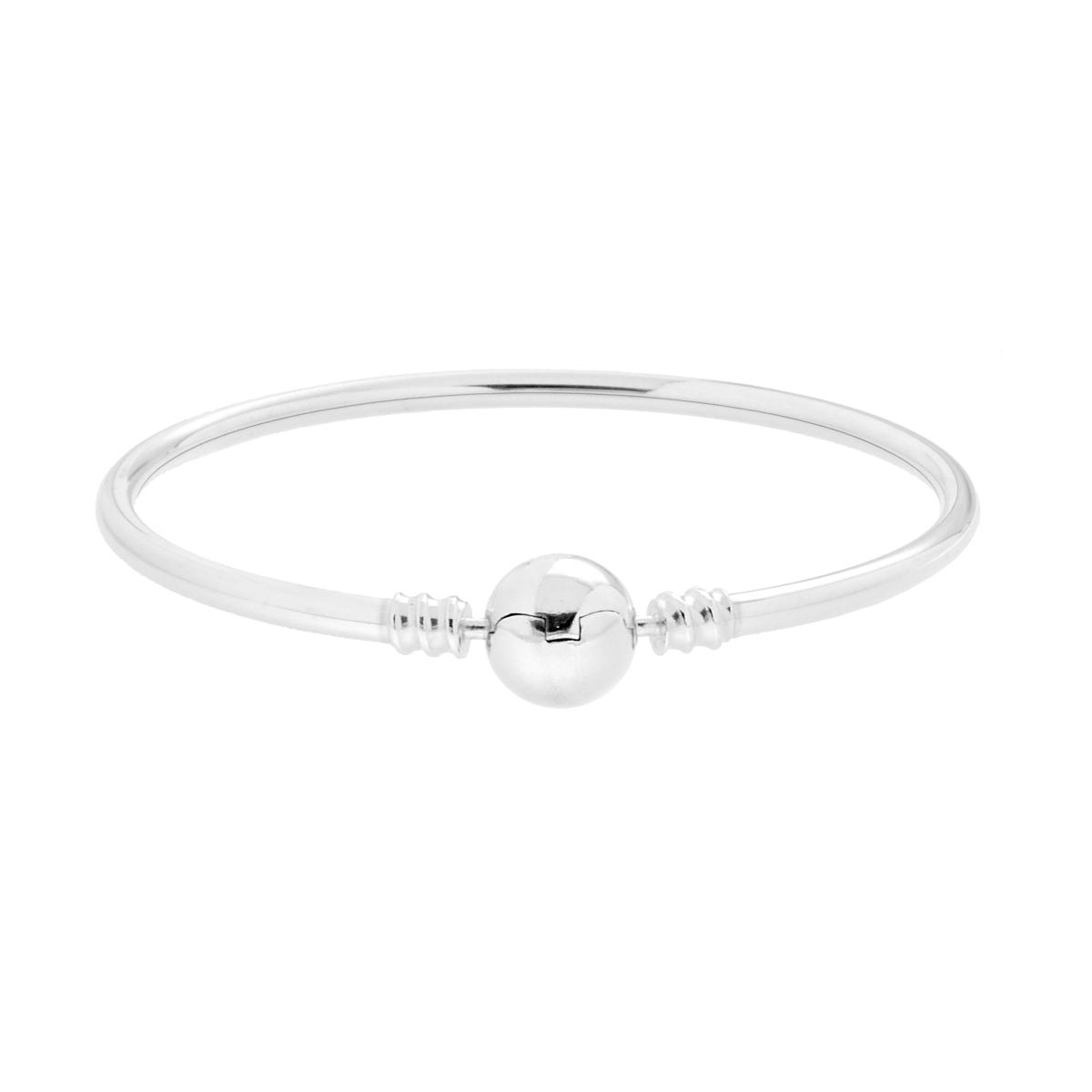 Bracciale Rigido Canna mm 3 con chiusura a Sfera in ARGENTO 925