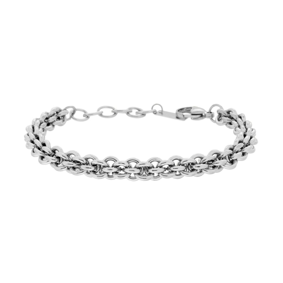 Bracciale Catena Multimaglia Forzatina tonda in ACCIAIO