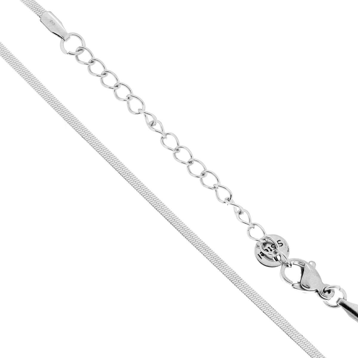 Catena Magik mm 2 lunghezza cm 35+5 in ACCIAIO