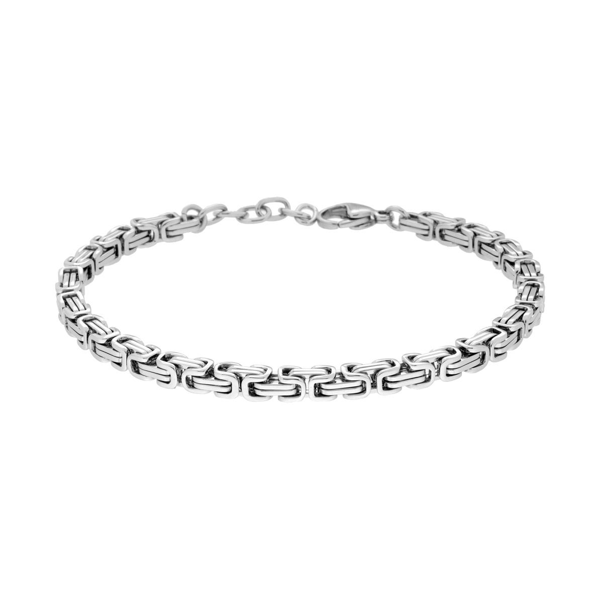 Bracciale Catena Bizantina in ACCIAIO