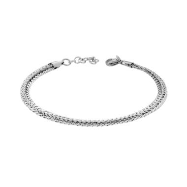 Bracciale Fascia Catena Diamantata in ACCIAIO