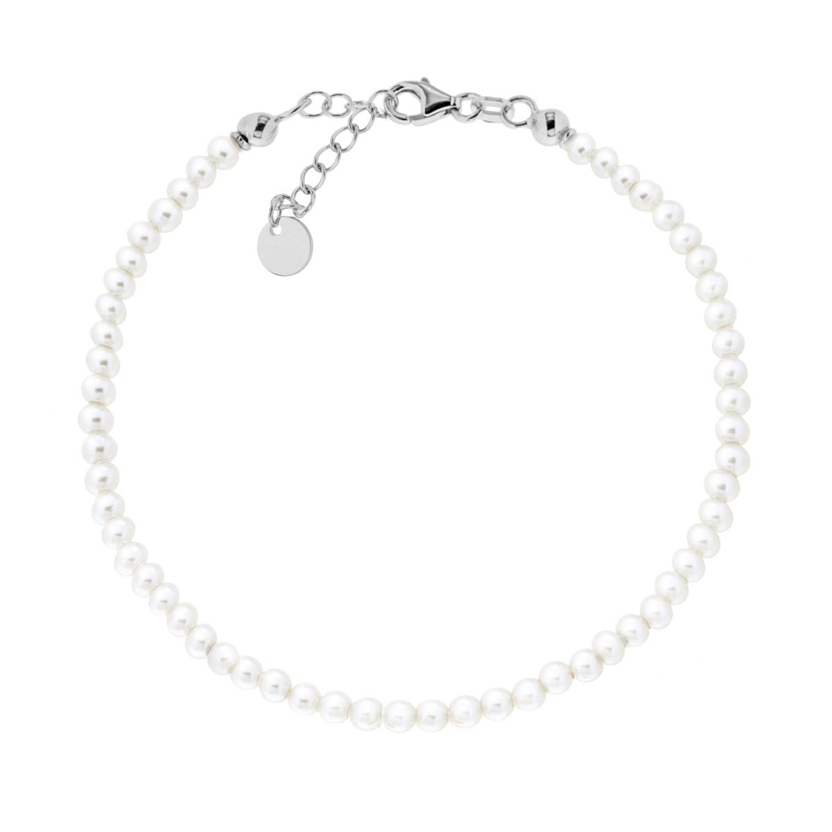 Bracciale filo Perle mm 3 in ACCIAIO