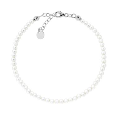 Bracciale filo Perle mm 3 in ACCIAIO