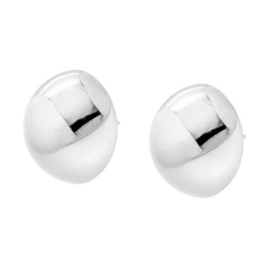 Orecchini Tondi Semisfera in ACCIAIO