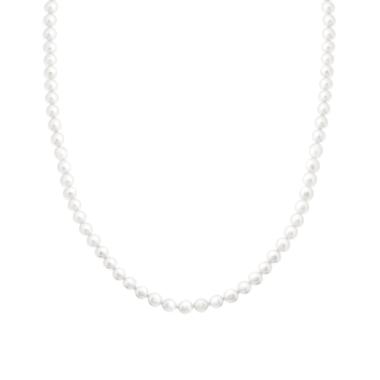 Collana con filo Perle mm 4 in ACCIAIO