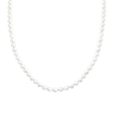 Collana con filo Perle mm 5 in ACCIAIO