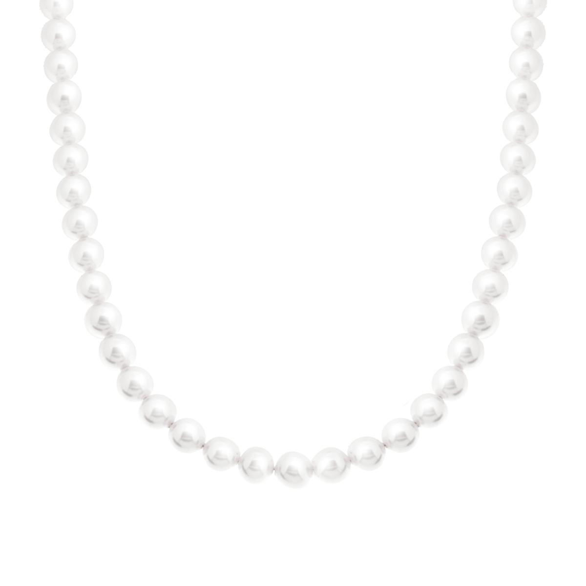 Collana con filo Perle mm 8 in ACCIAIO