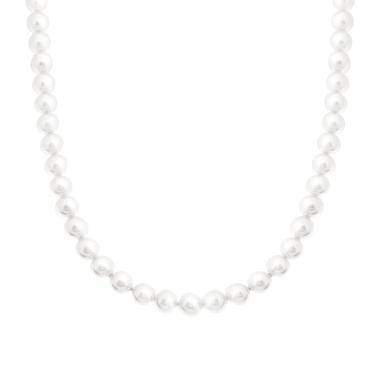 Collana con filo Perle mm 8 in ACCIAIO