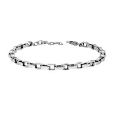 Bracciale Uomo Catena Veneziana Lunga in ACCIAIO