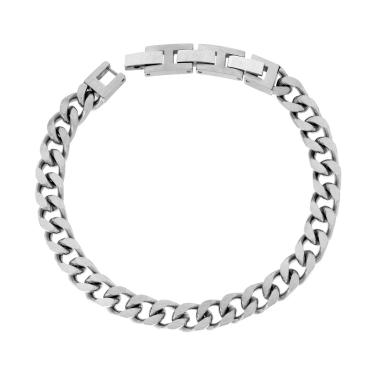 Bracciale Uomo Catena Grumetta mm 8 in ACCIAIO