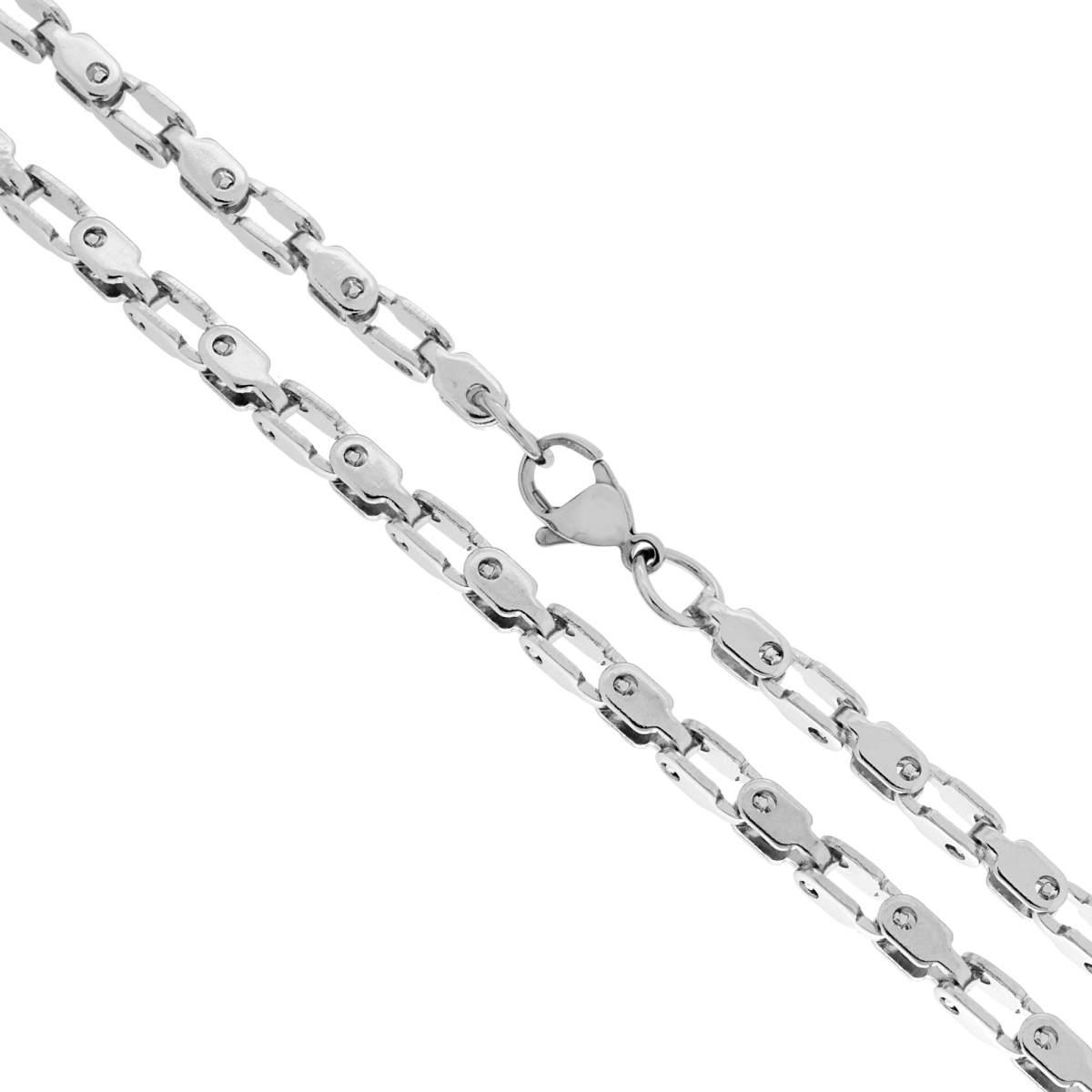 Catena Maglia Imperniata sezione mm 3.6 lunghezza cm 50 in ACCIAIO