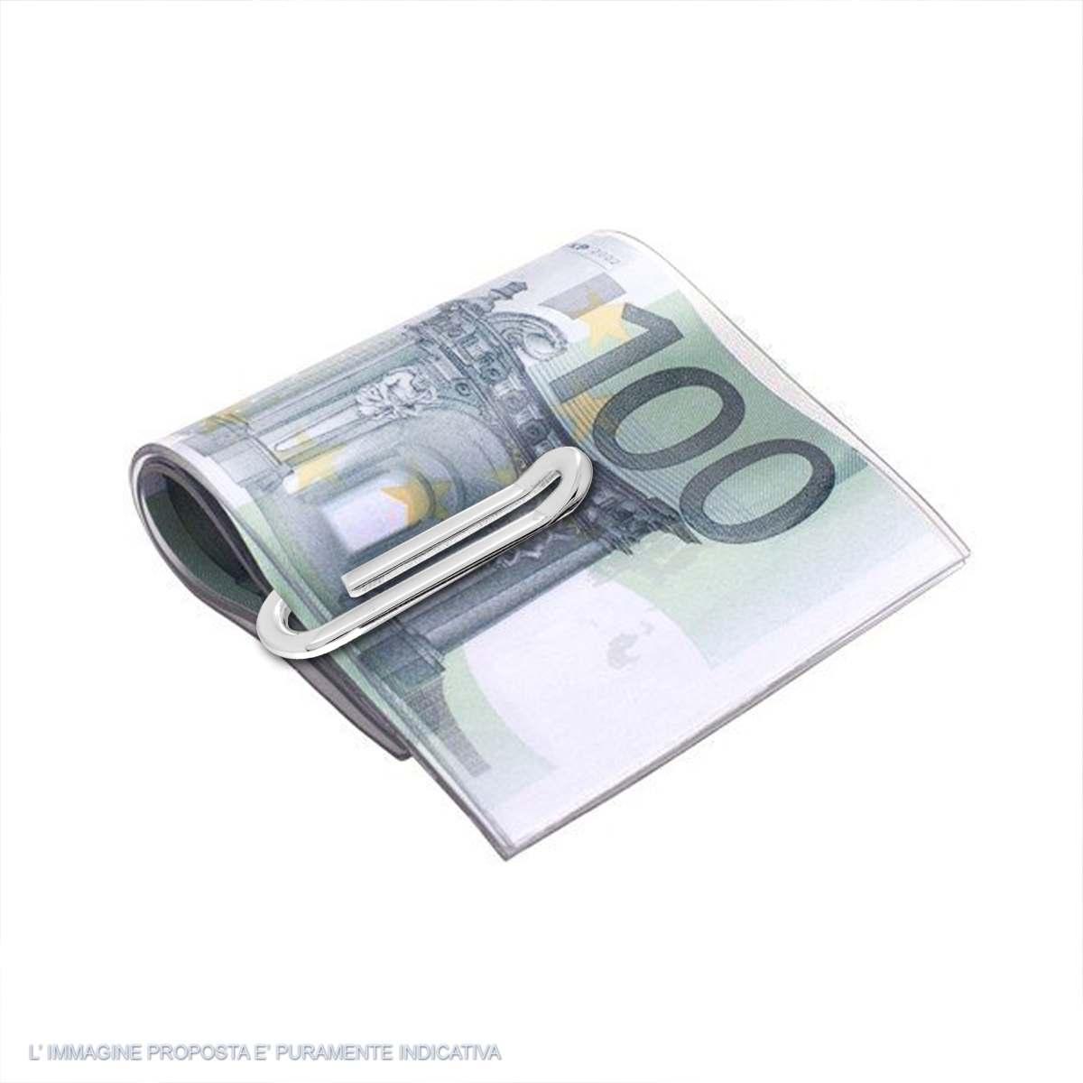 Fermasoldi Graffetta Attache in ACCIAIO