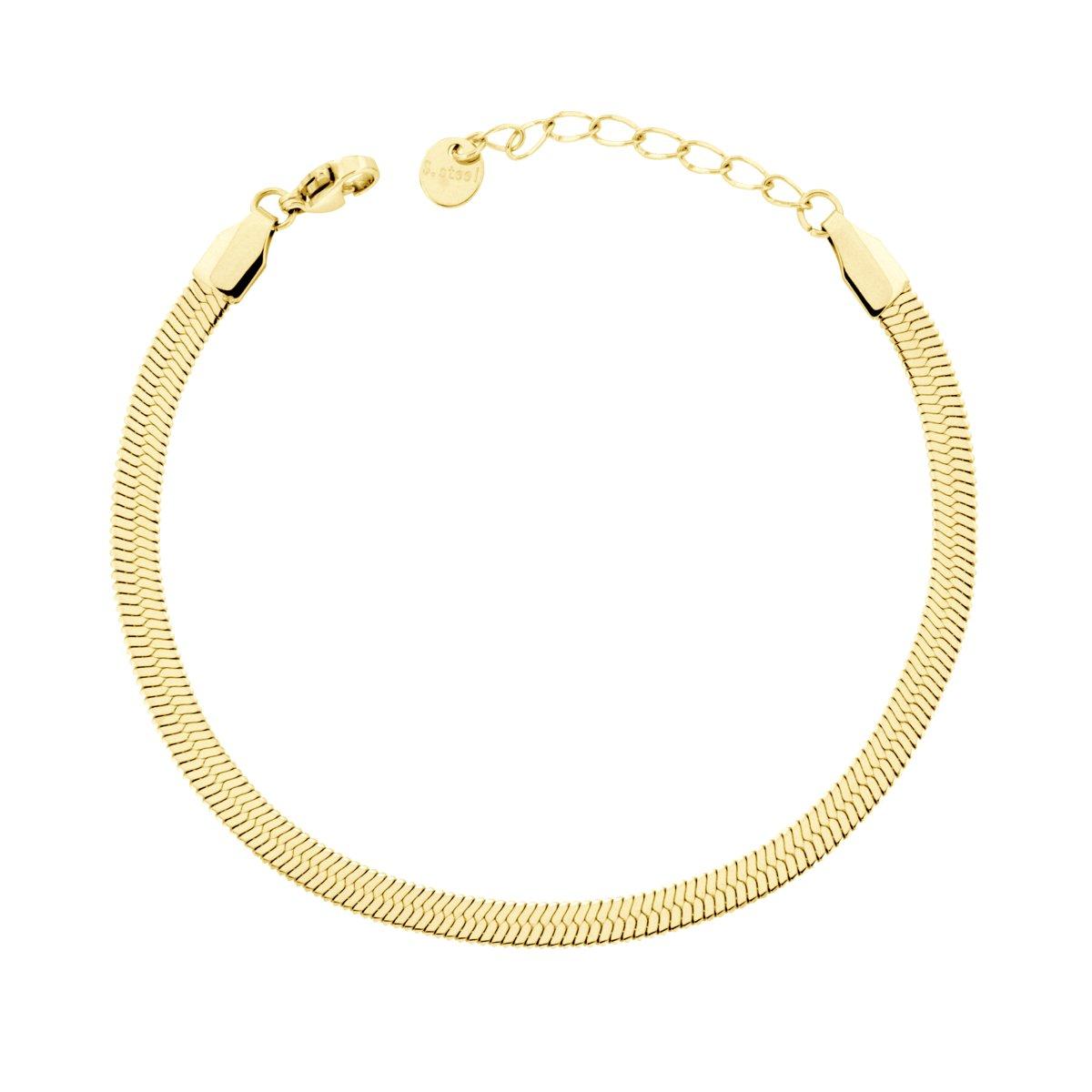 Bracciale Catena Magik mm 4 in ACCIAIO colore Oro