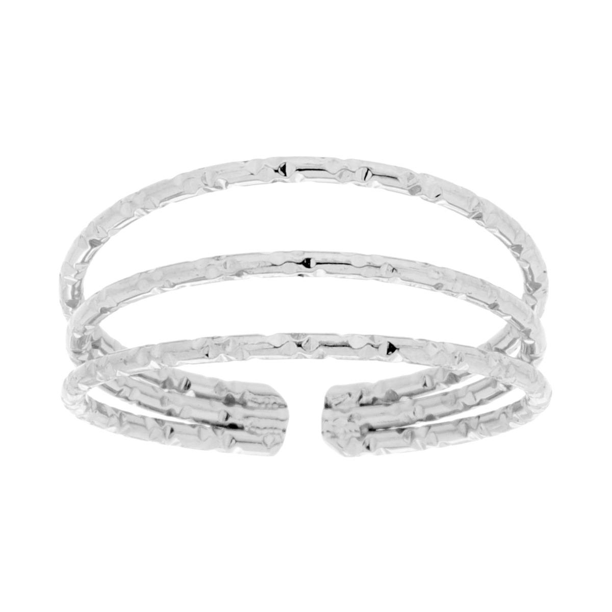Anello Multifilo Diamantato in ACCIAIO