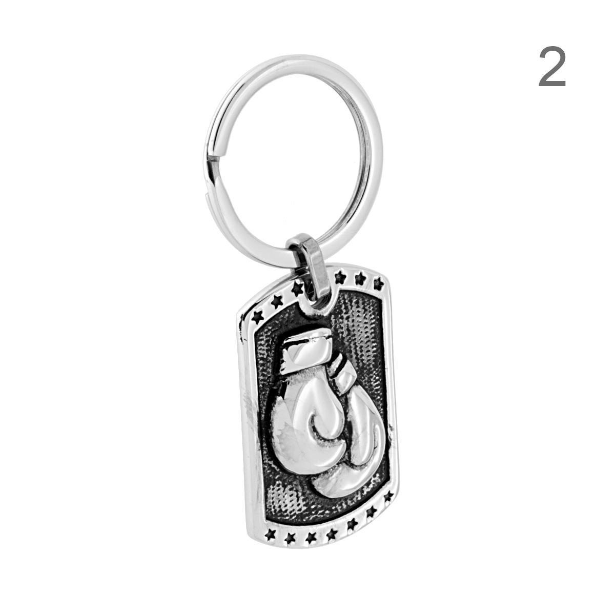 Portachiavi Uomo Donna ad anello e Moschettone in ACCIAIO