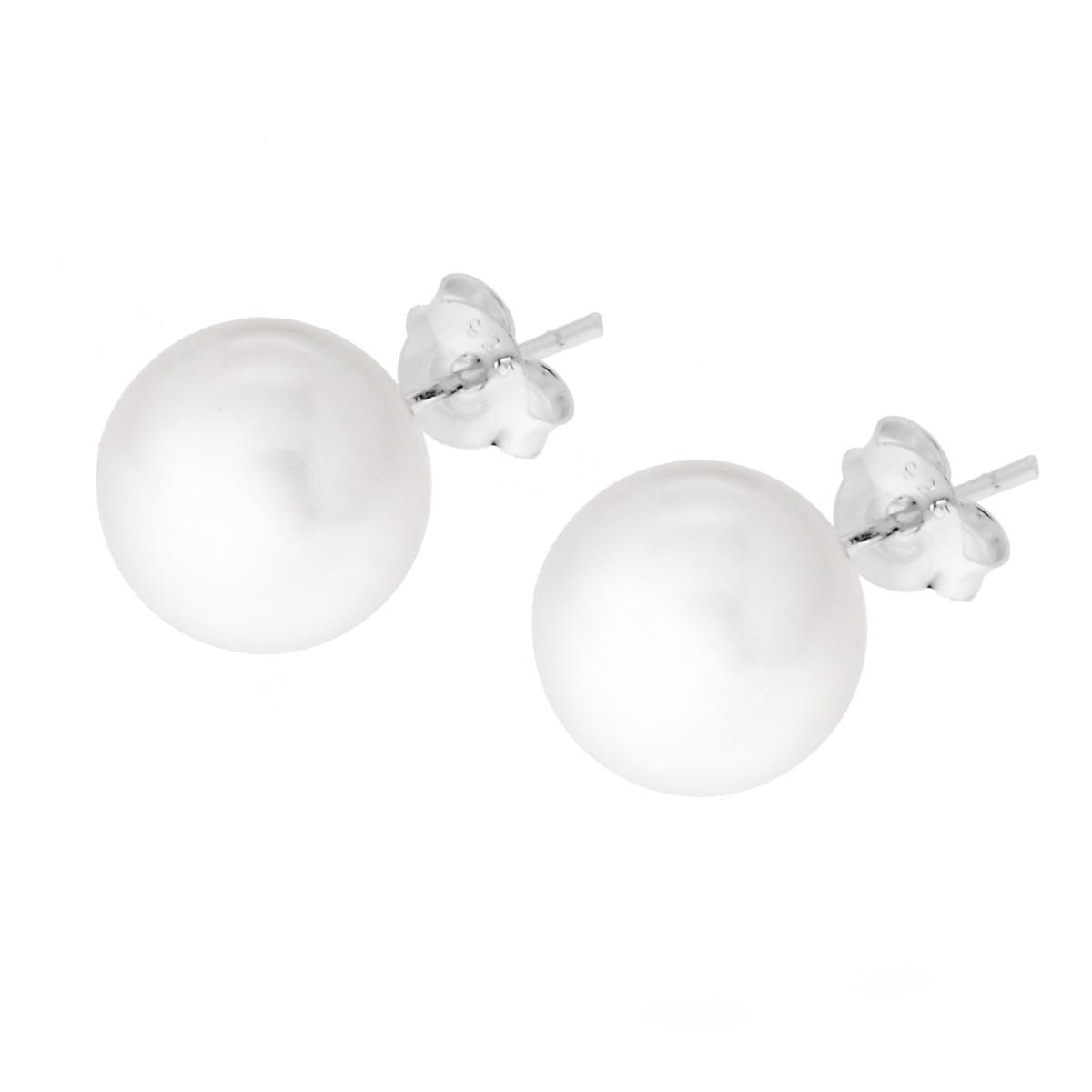 Orecchini con Perla mm 10 in ARGENTO 925